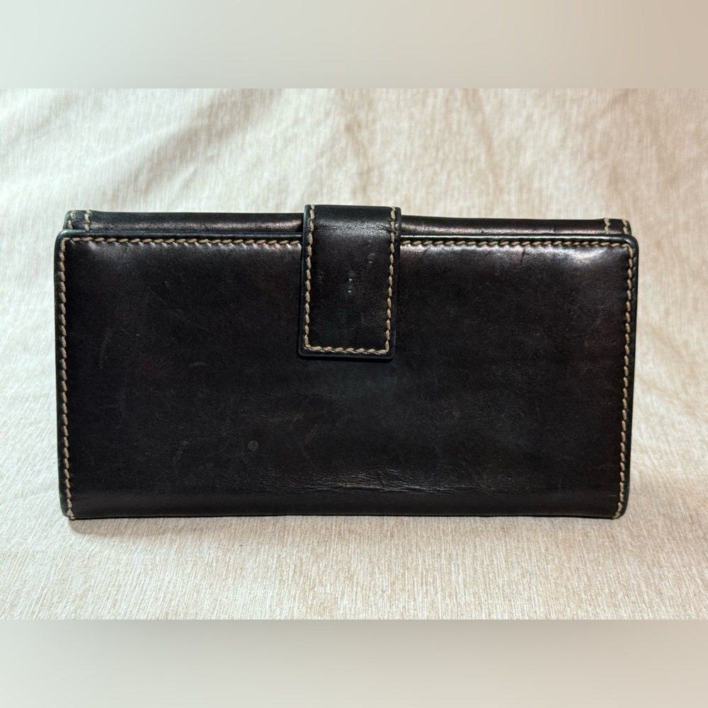 VINTAGE GUCCI LEATHER LONG WALLET W/ CHAIN - Picture 13 of 13